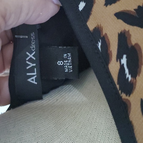 Alyx Animal Print Dress with Black Accents - Picture 5 of 7